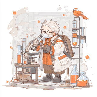 Enamelcliff style, Midjourney V7: editorial illustration for popular scientific magazine cover