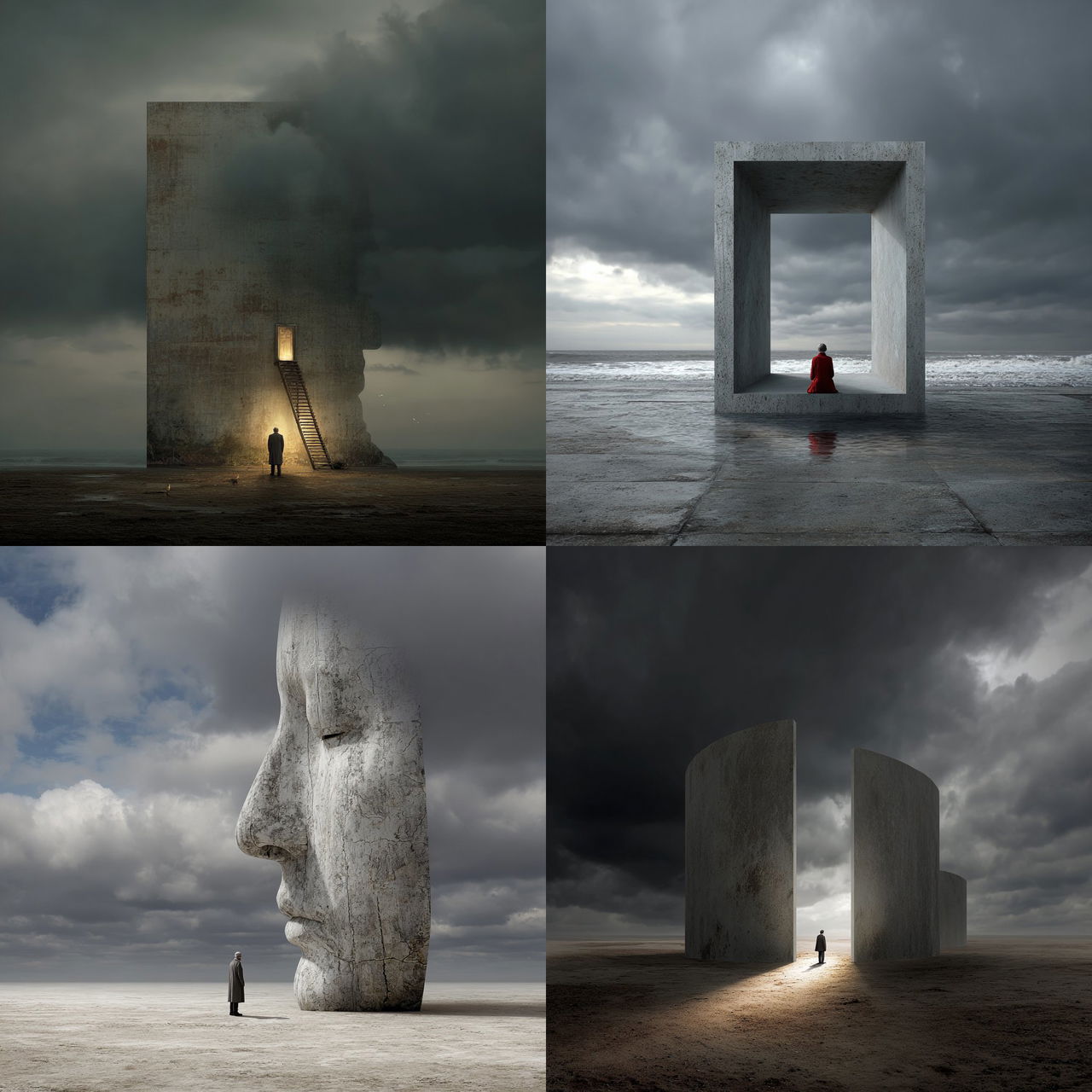 Ben Goossens style, Midjourney V7, render 1 of 4