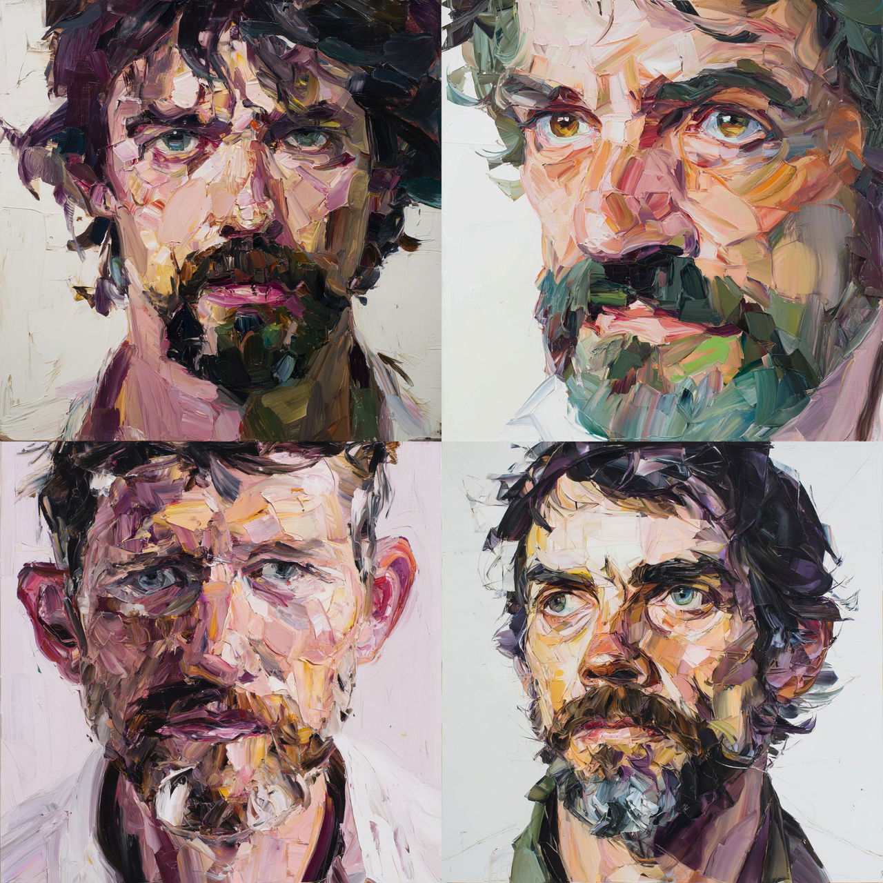 Ben Quilty style, Midjourney V7, render 1 of 4