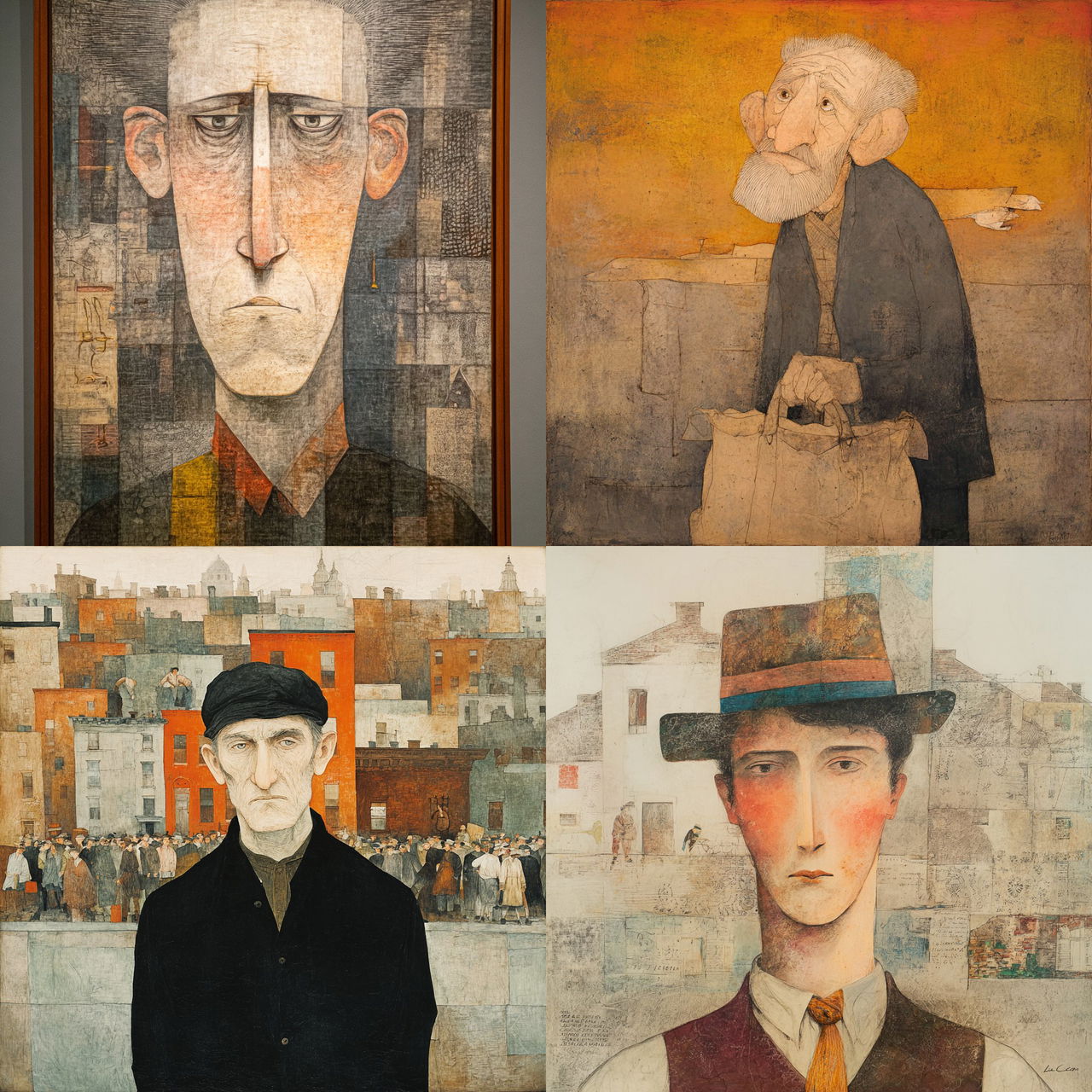 Ben Shahn style, Midjourney V7, render 1 of 4