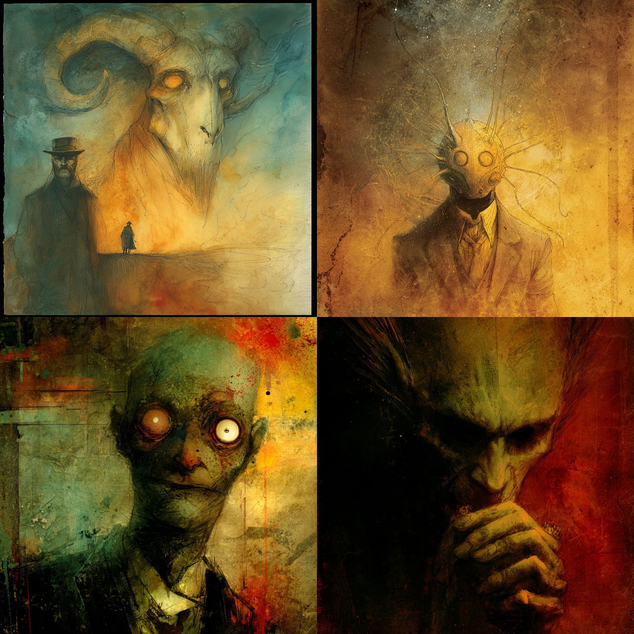 Ben Templesmith style, Midjourney V7, render 1 of 4
