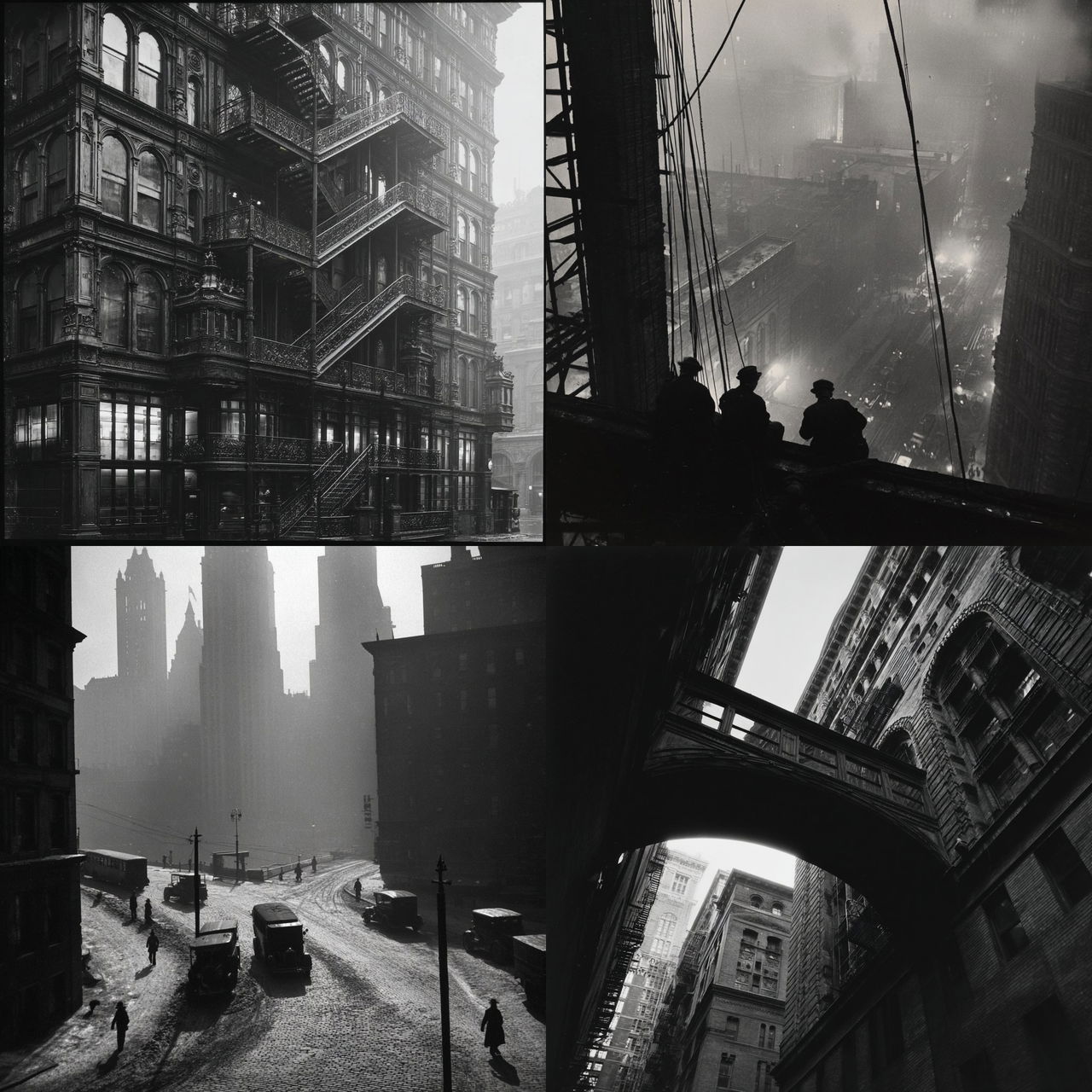Berenice Abbott style, Midjourney V7, render 1 of 4