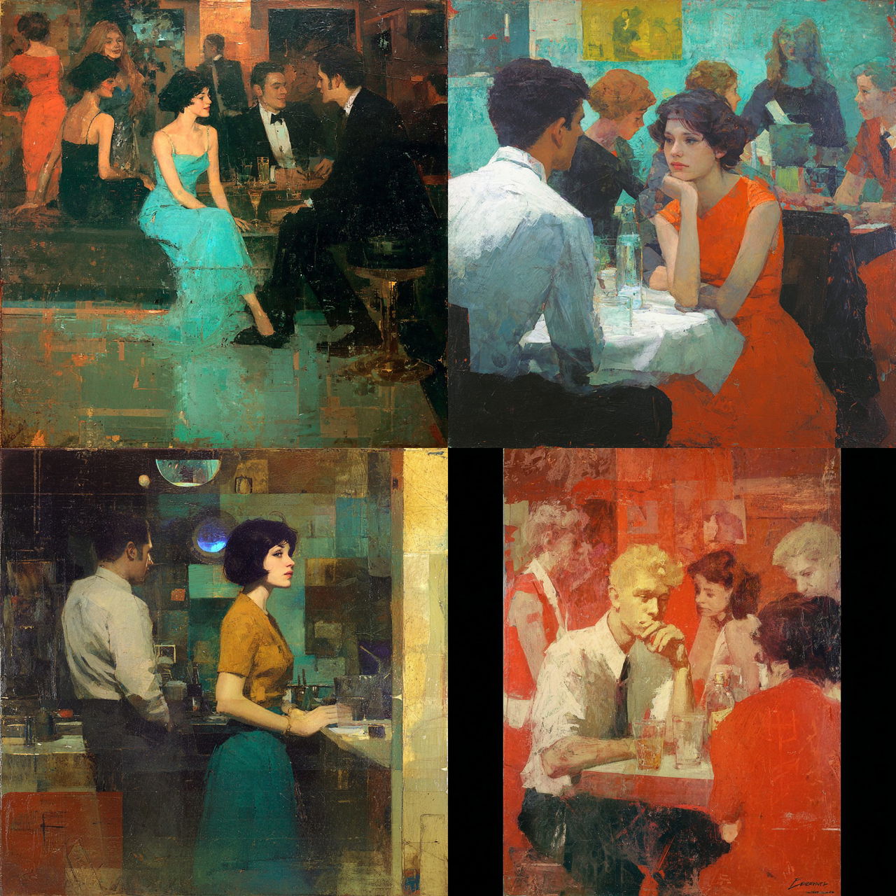 Bernie Fuchs style, Midjourney V7, render 1 of 4