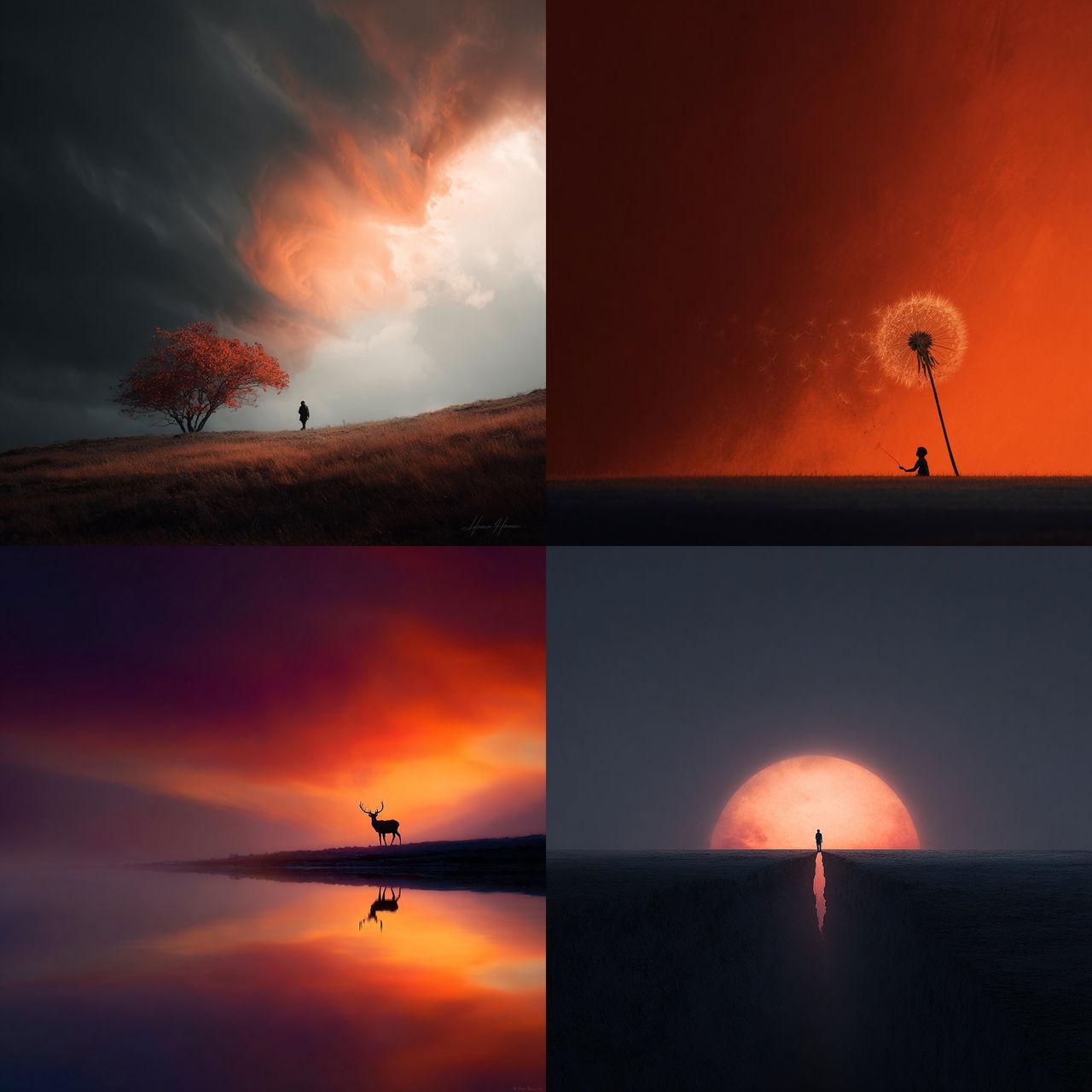 Bess Hamiti style, Midjourney V7, render 1 of 4