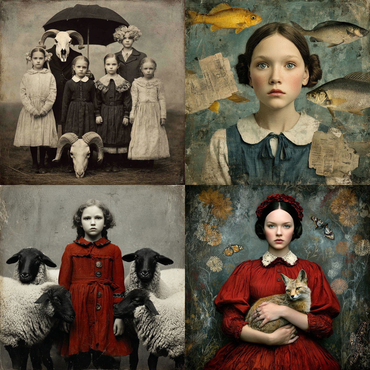 Beth Conklin style, Midjourney V7, render 1 of 4