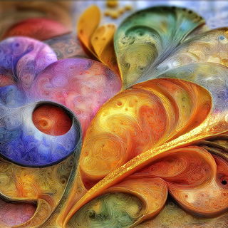 Kaleidocenobium style, Midjourney V7: abstract 3D render