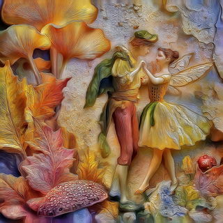 Kaleidocenobium style, Midjourney V7: retro fairy-tale illustration
