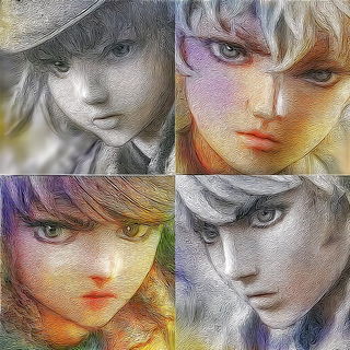 Kaleidocenobium style, Midjourney V7: black-and-white manga comic strip