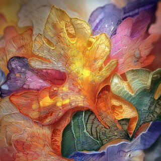Kaleidocenobium style, Midjourney V7: creative pattern composition