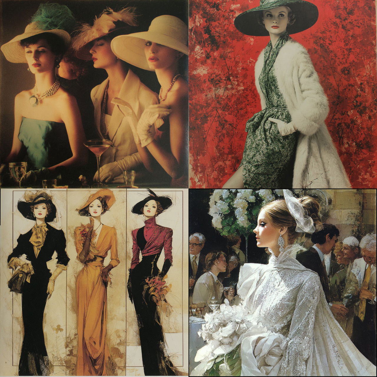 Bill Blass style, Midjourney V7, render 1 of 4