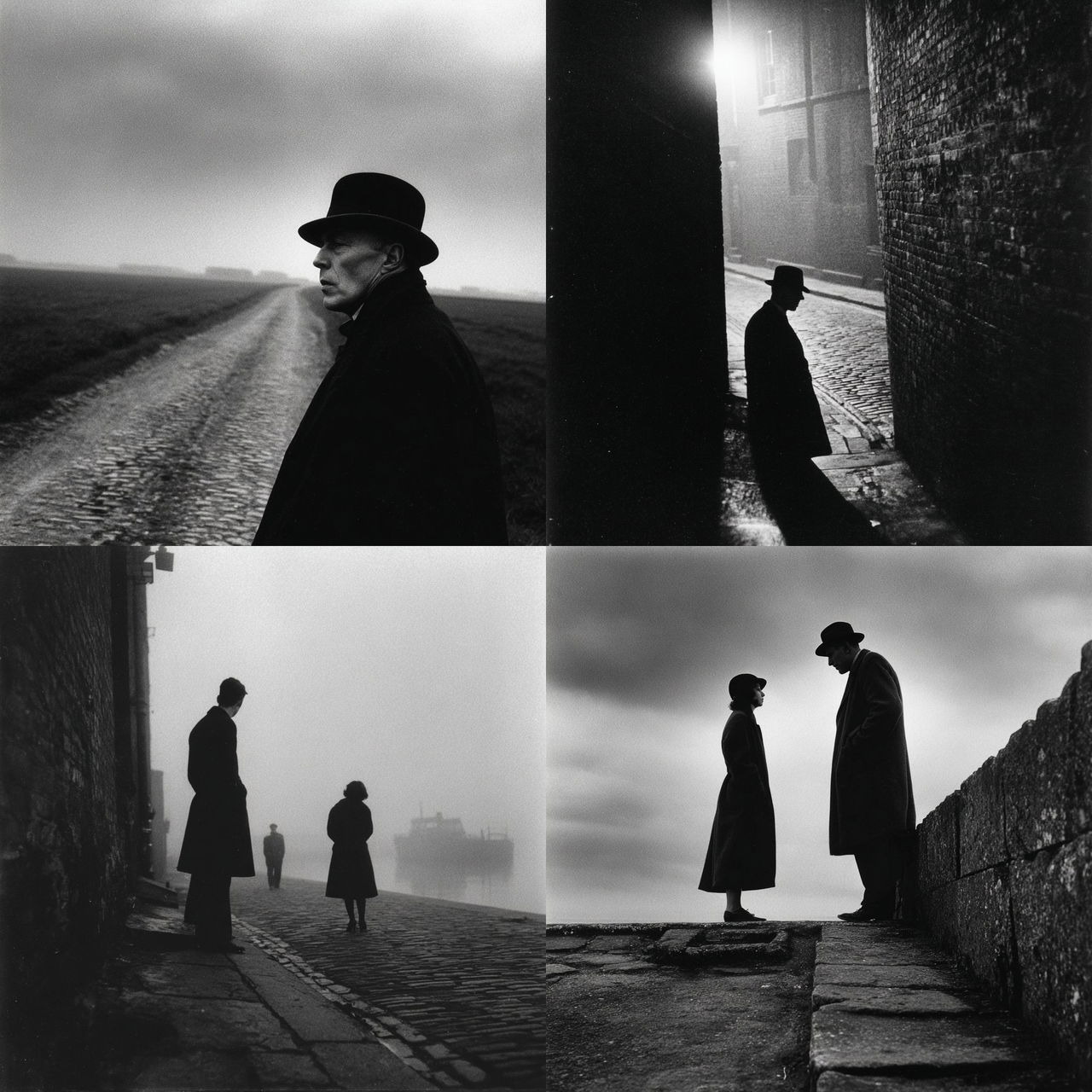 Bill Brandt style, Midjourney V7, render 1 of 4