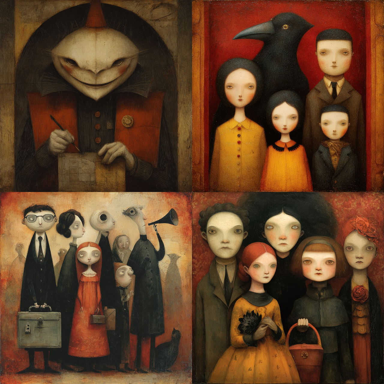 Bill Carman style, Midjourney V7, render 1 of 4
