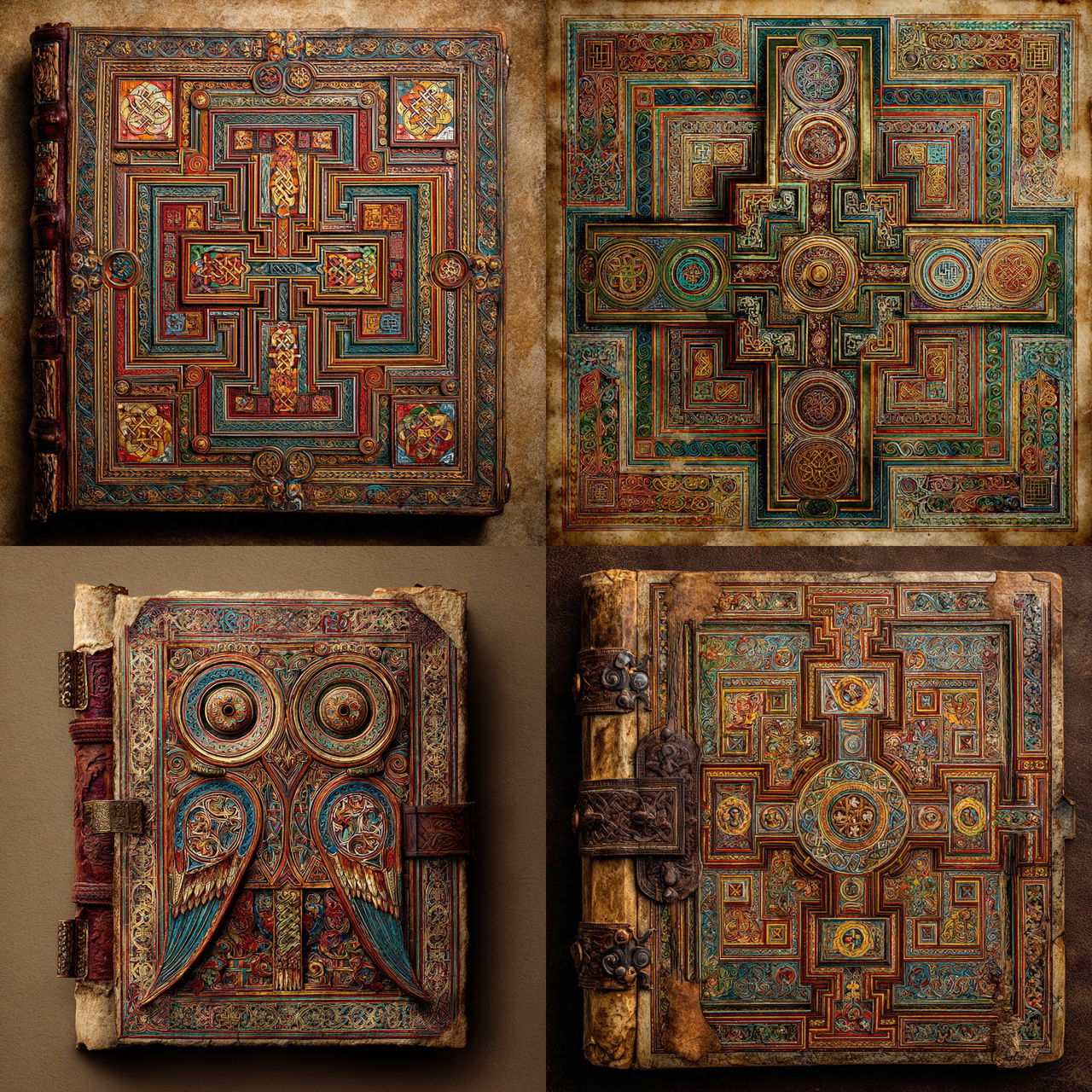 Book of Kells style, Midjourney V7, render 1 of 4