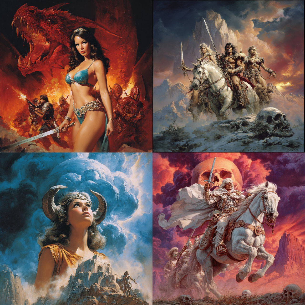 Boris Vallejo style, Midjourney V7, render 1 of 4