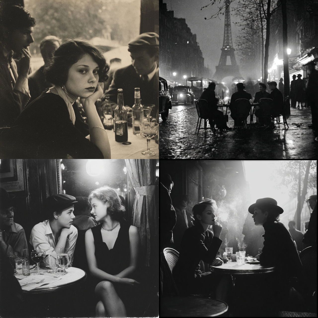 Brassai style, Midjourney V7, render 1 of 4