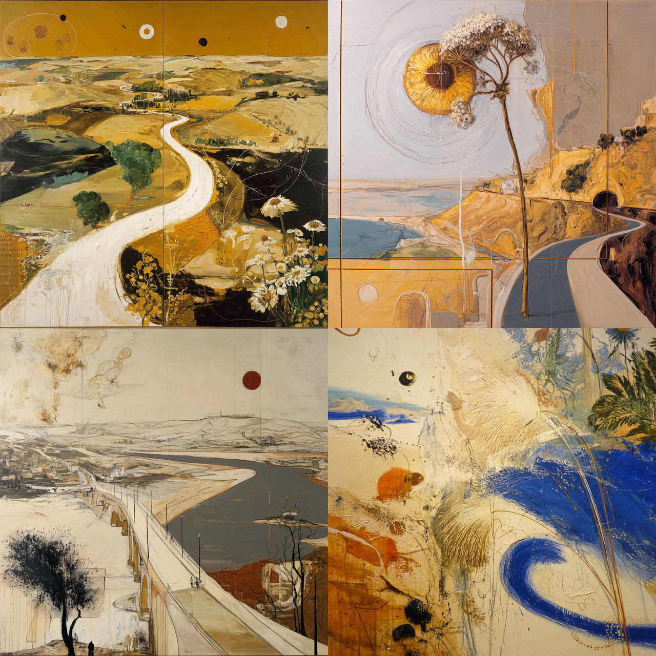 Brett Whiteley style, Midjourney V7, render 1 of 4