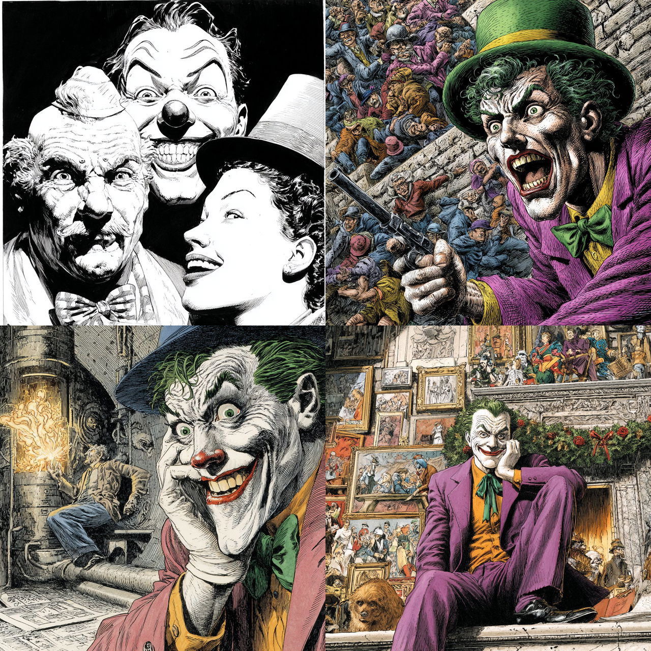 Brian Bolland style, Midjourney V7, render 1 of 4