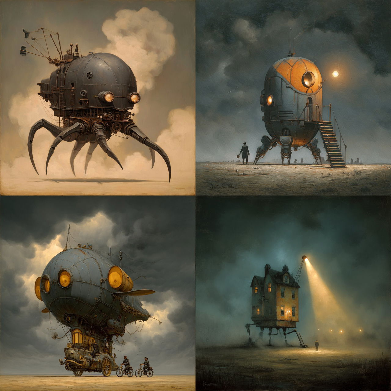 Brian Despain style, Midjourney V7, render 1 of 4