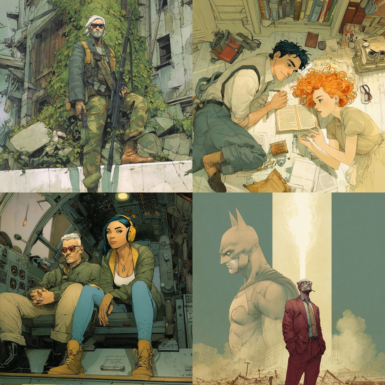 Brian K. Vaughan style, Midjourney V7, render 1 of 4