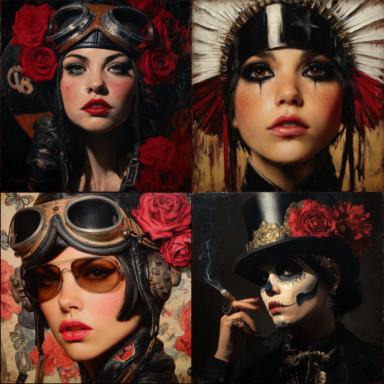 Brian M. Viveros style, Midjourney V7, render 1 of 4