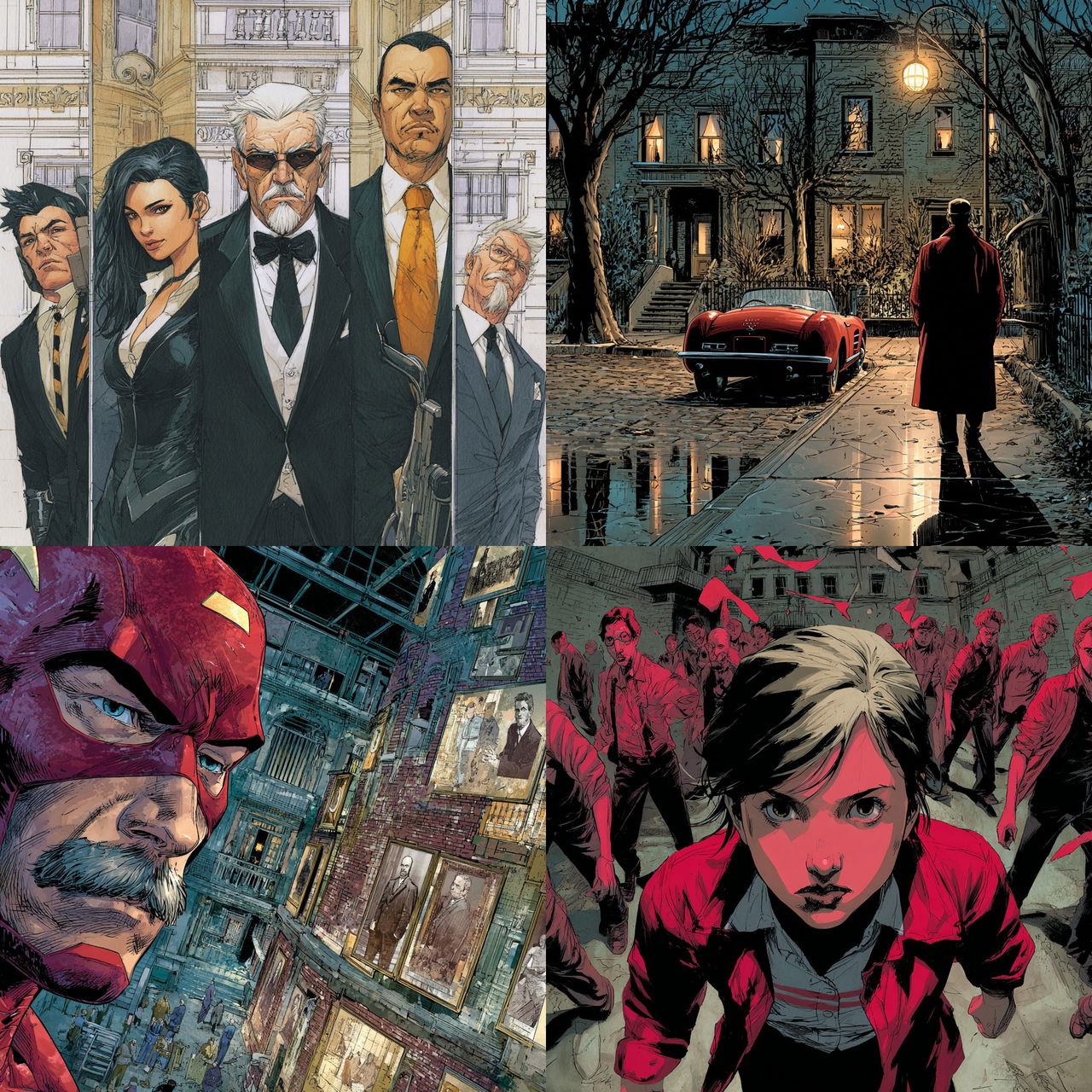Brian Michael Bendis style, Midjourney V7, render 1 of 4
