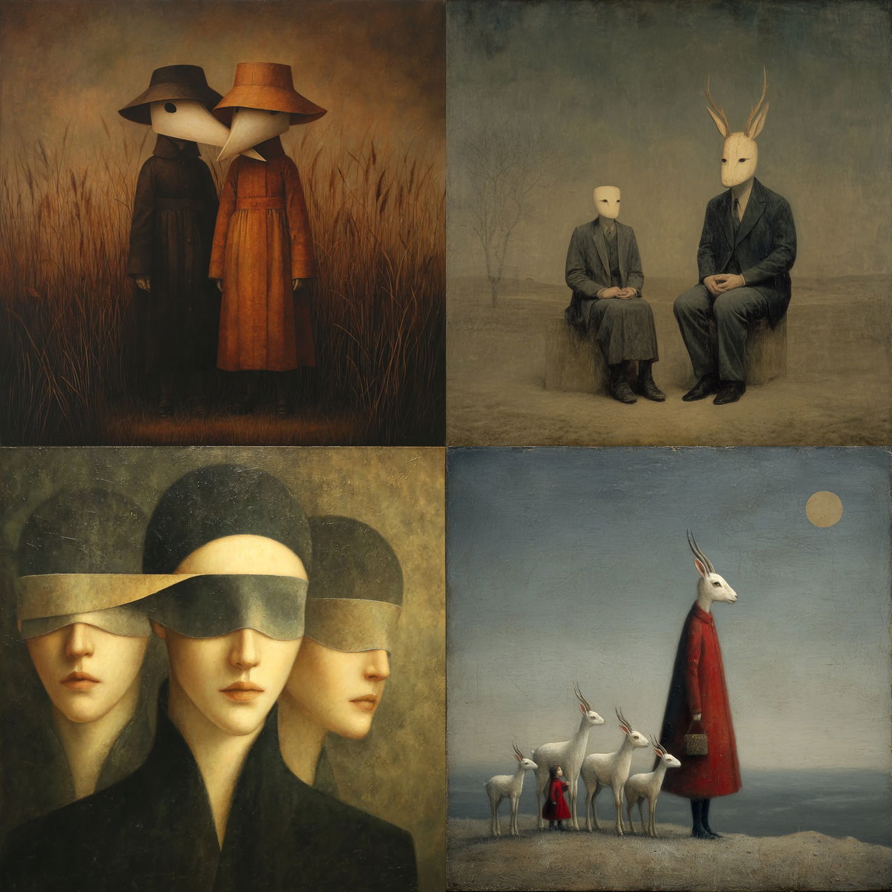 Bridget Bate Tichenor style, Midjourney V7, render 1 of 4