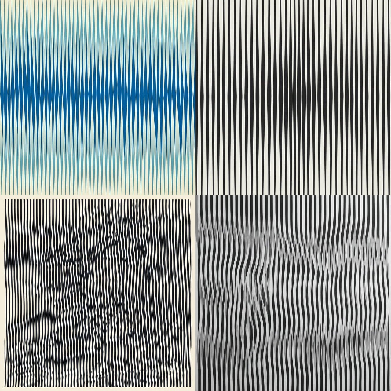 Bridget Riley style, Midjourney V7, render 1 of 4