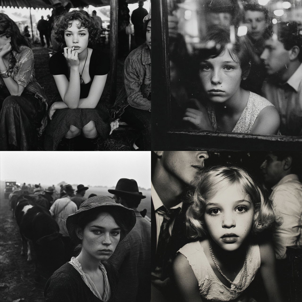 Bruce Davidson style, Midjourney V7, render 1 of 4