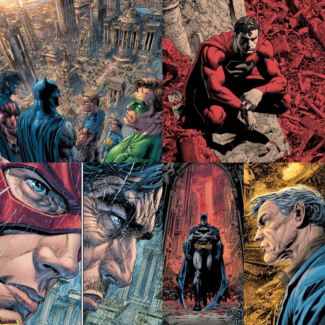 Bryan Hitch style, Midjourney V7, render 1 of 4