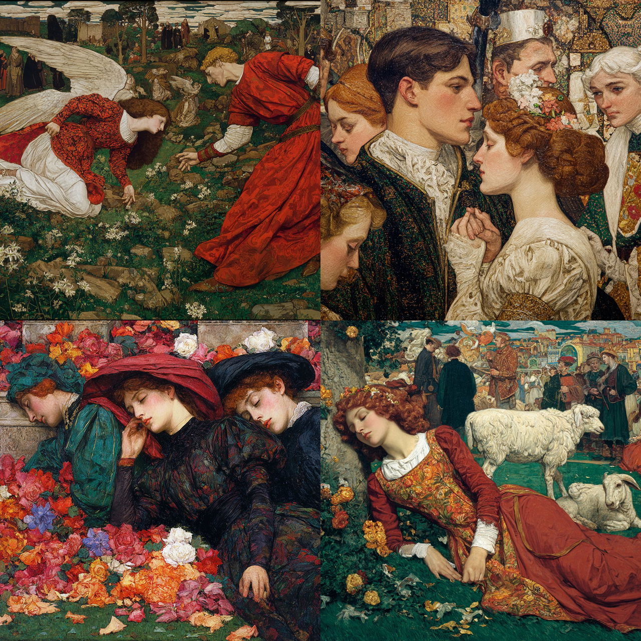 Byam Shaw style, Midjourney V7, render 1 of 4