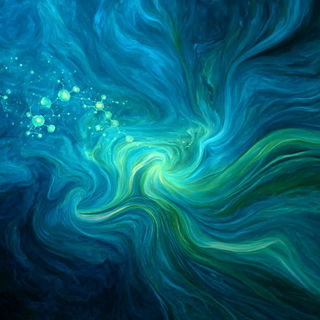 Marble Tempest style, Midjourney V7: editorial illustration for popular scientific magazine cover