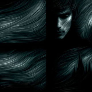 Marble Tempest style, Midjourney V7: black-and-white manga comic strip