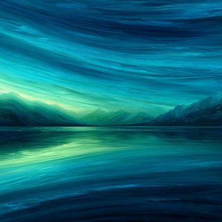 Marble Tempest style, Midjourney V7: realistic landscape photograph of quiet dawn