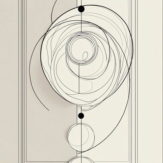Contour Nomad style, Midjourney V7: abstract 3D render