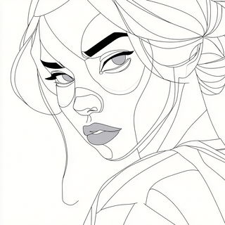Contour Nomad style, Midjourney V7: black-and-white manga comic strip