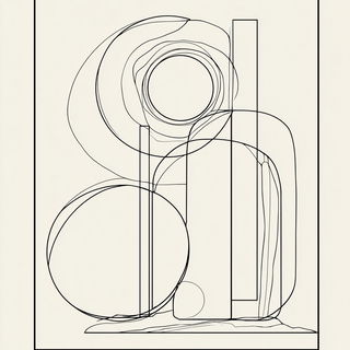 Contour Nomad style, Midjourney V7: typographic composition with large letters
