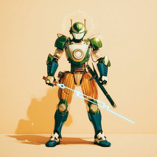 Sunblind Botanica style, Midjourney V7: concept art character design of retropunk steam knight