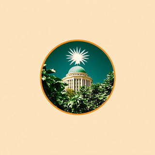 Sunblind Botanica style, Midjourney V7: bold minimalist logo design for Istanbul city municipal services