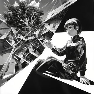 Mordant Pulpism style, Midjourney V7: black-and-white manga comic strip