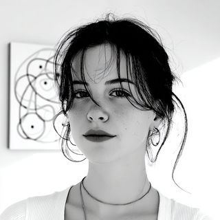 Portalink style, Midjourney V7: photographic portrait of female protagonist