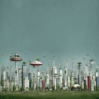 Sea-Green Tidemark style, Midjourney V7: megacity with futuristic bioarchitecture