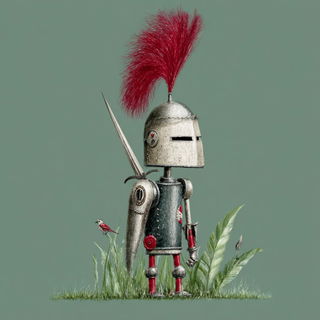 Sea-Green Tidemark style, Midjourney V7: concept art character design of retropunk steam knight