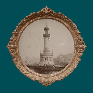 Albumen Surrealism style, Midjourney V7: bold minimalist logo design for Istanbul city municipal services