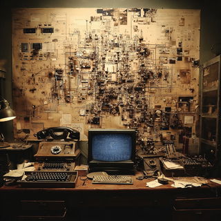 Sepiatrek style, Midjourney V7: technical infrastructure blueprint schematics