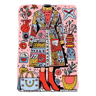 Sunmask Mazurka style, Midjourney V7: haute-couture fashion outfit