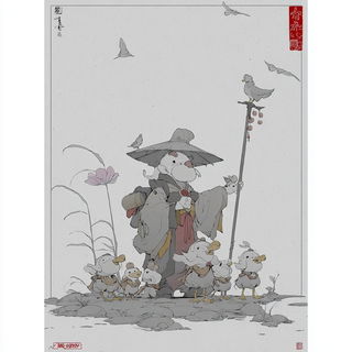 Dragonline Intaglio style, Midjourney V7: black-and-white manga comic strip