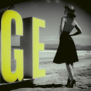 Couturewild style, Midjourney V7: typographic composition with large letters