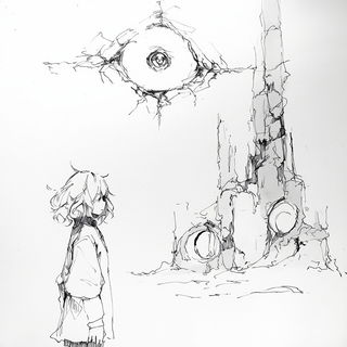 Floravolt style, Midjourney V7: black-and-white manga comic strip