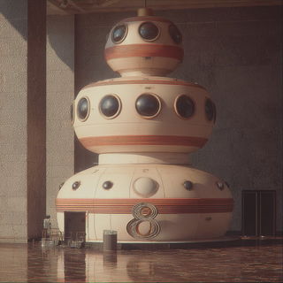 Cinemarble style, Midjourney V7: abstract 3D render