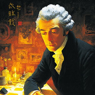 Blueforge Lyrism style, Midjourney V7: classical 18th-century oil painting
